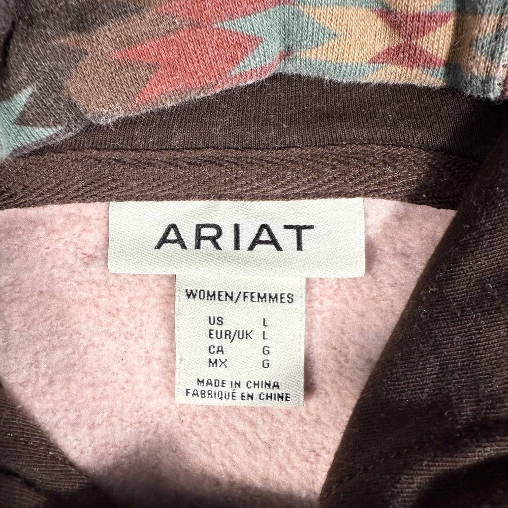 Ariat Hoodie Womens Large Skyline Soft Silt Serape Print Hooded Sweatshirt - Picture 4 of 9